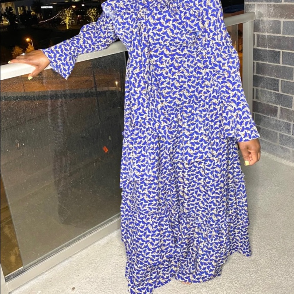 Ruffle maxi dress